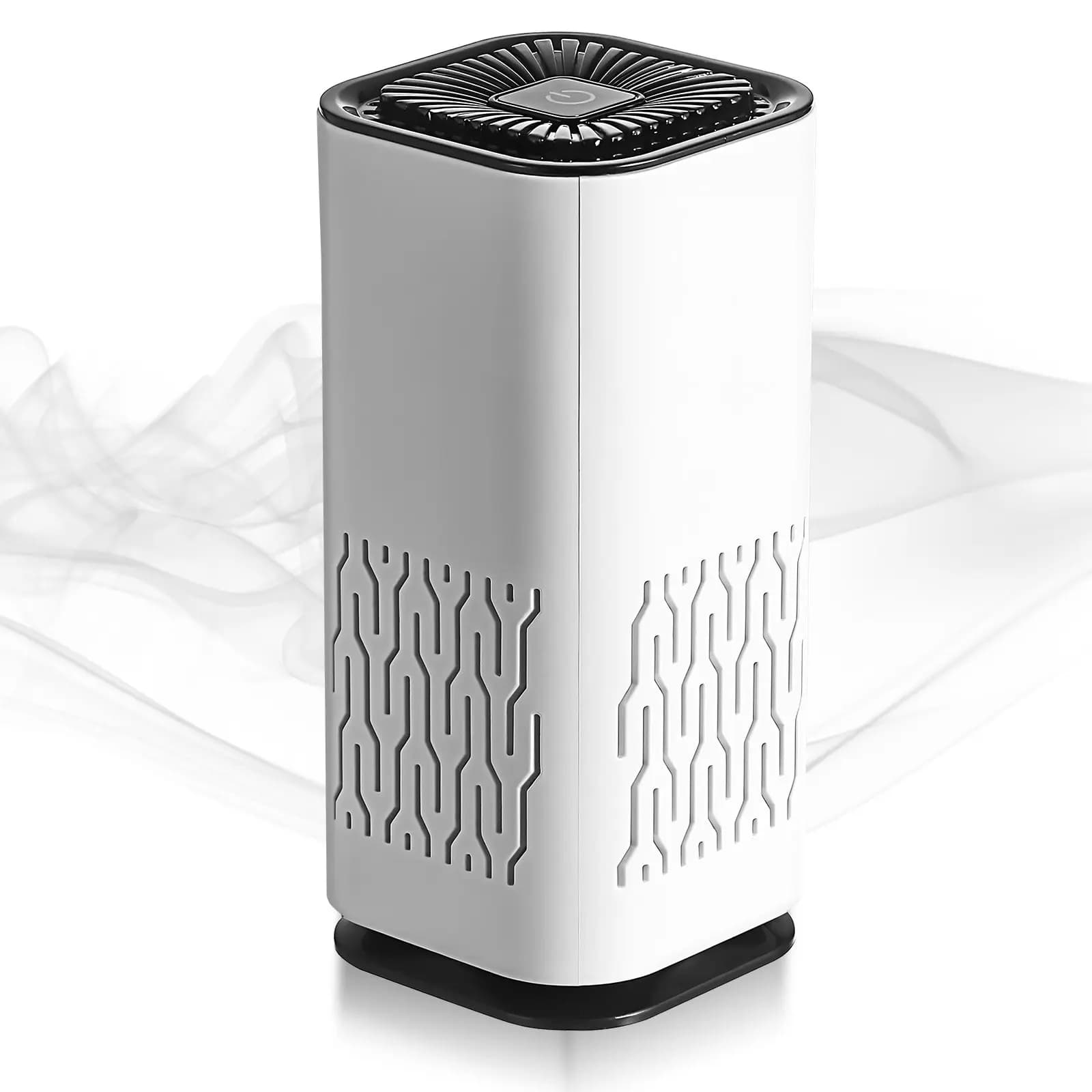 Purificatore d'Aria Ionico Portatile per Casa e Auto, Deodorante con Ioni Negativi per Casa, Ufficio, Camera da Letto, Bagno, Soggiorno e Auto
