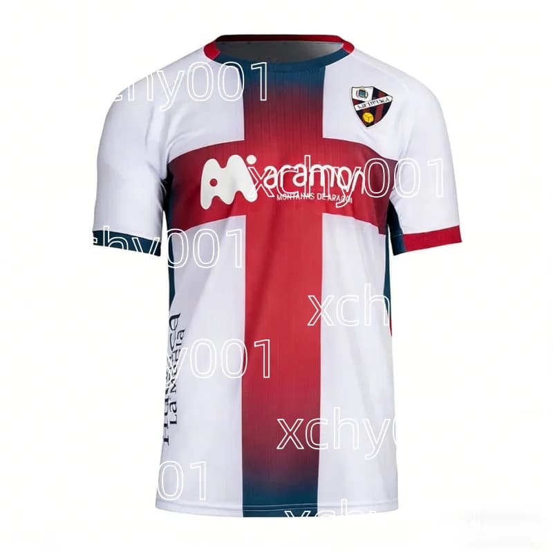2026 Nuova Maglia da Calcio Huesca Away per Uomo e Donna, Abbigliamento Sportivo Casual Traspirante, T-shirt Coordinata per Famiglia e Bambini