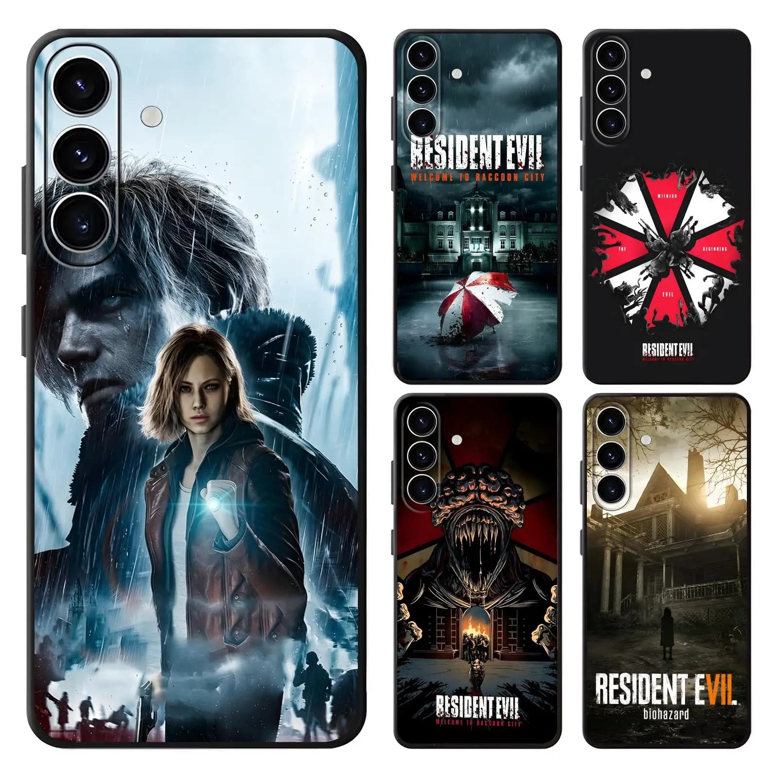 hot game Resident Evil Phone Case For Samsung A57 A56 A37 A27 A17 A36 A26 A55 A35 Anti-Drop Soft Black Case