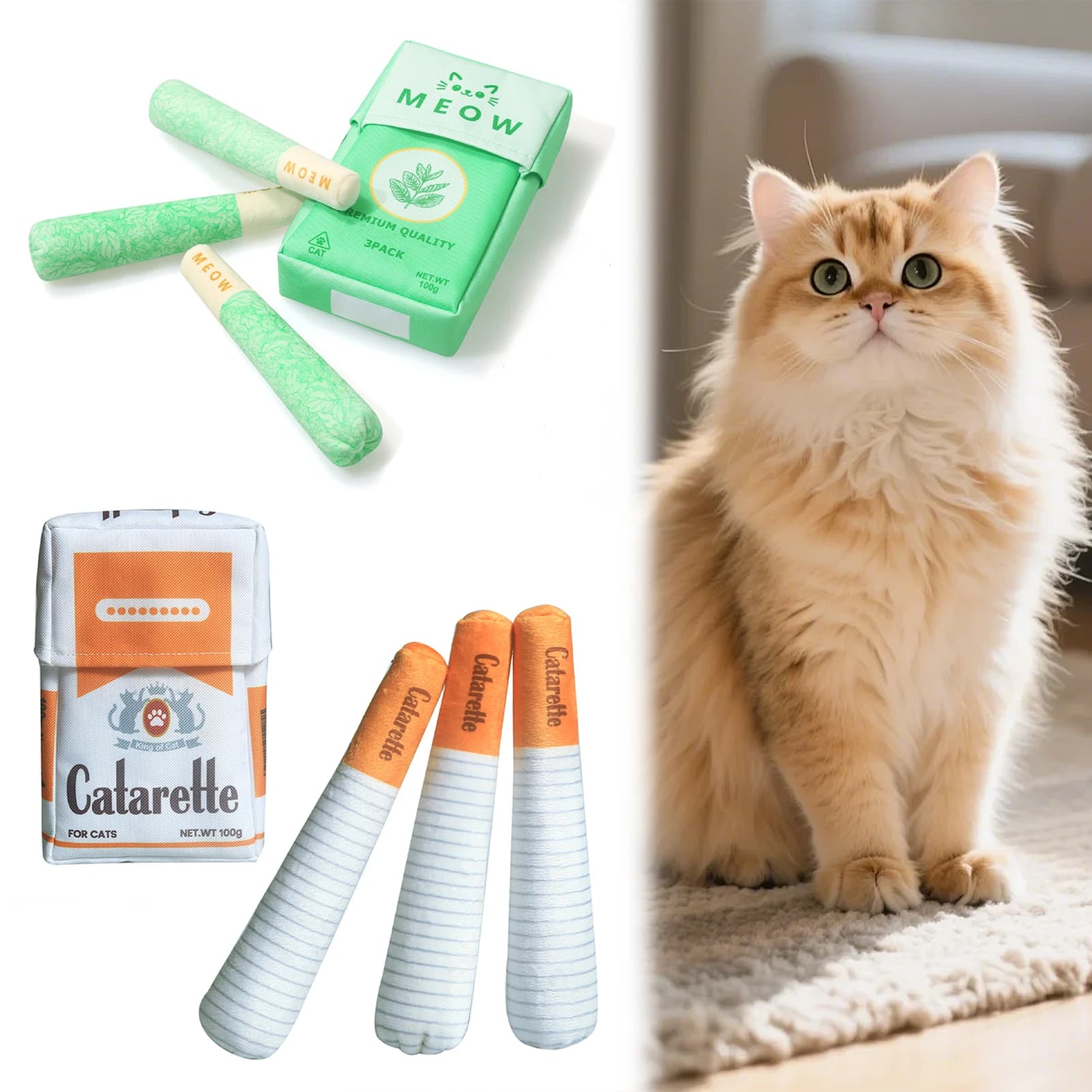 3 Pack Catnip Toys For Cats Safe Kittens Teething Chew-Kicker Toys Wear Resistant Stress Relief Interactive Toy For Indoor Cats