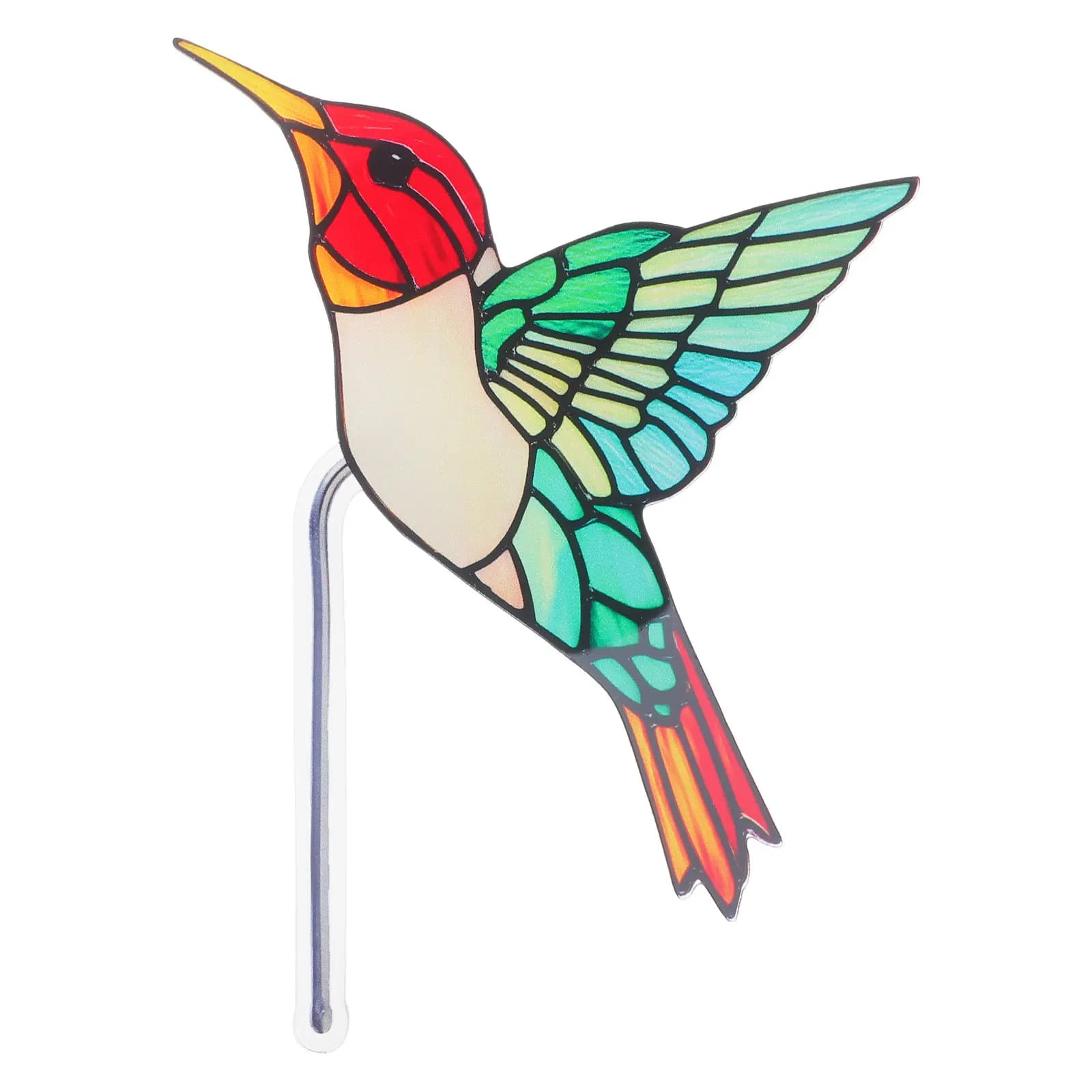 Hummingbird Acrylic Flower Pot Pendant Lifelike Bird Decor for Indoor Garden Plants Potted Plant Decoration Hanging Planter