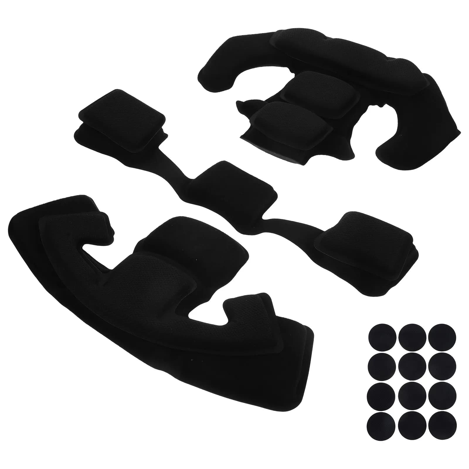 Set di 1 Kit di Ricambio Cuscinetti in Spugna Anti-Collisione Traspiranti per Caschi da Moto, Bici e E-Bike