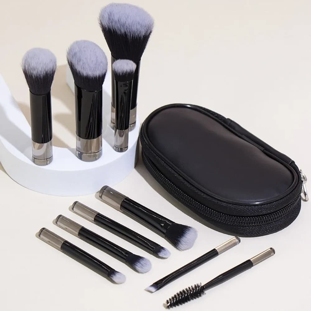 Professional Makeup Brush Set with Bag, Mini Morbid Brushes for Umbrella and Corrector, Cosmetic Brush Set for Students