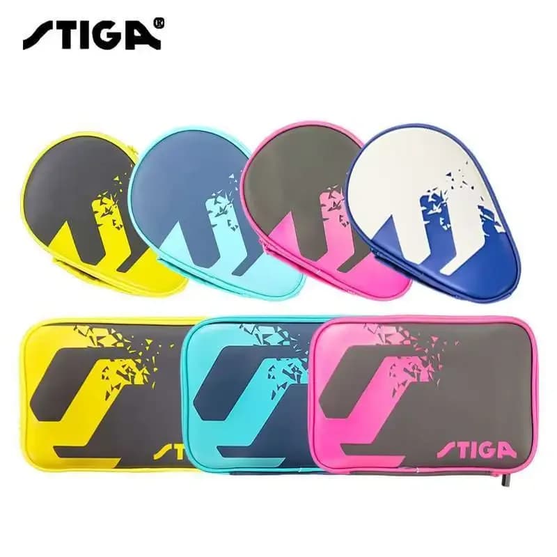 Set di racchette quadrate per racchette da ping pong STIGA Borsa per racchette di zucca