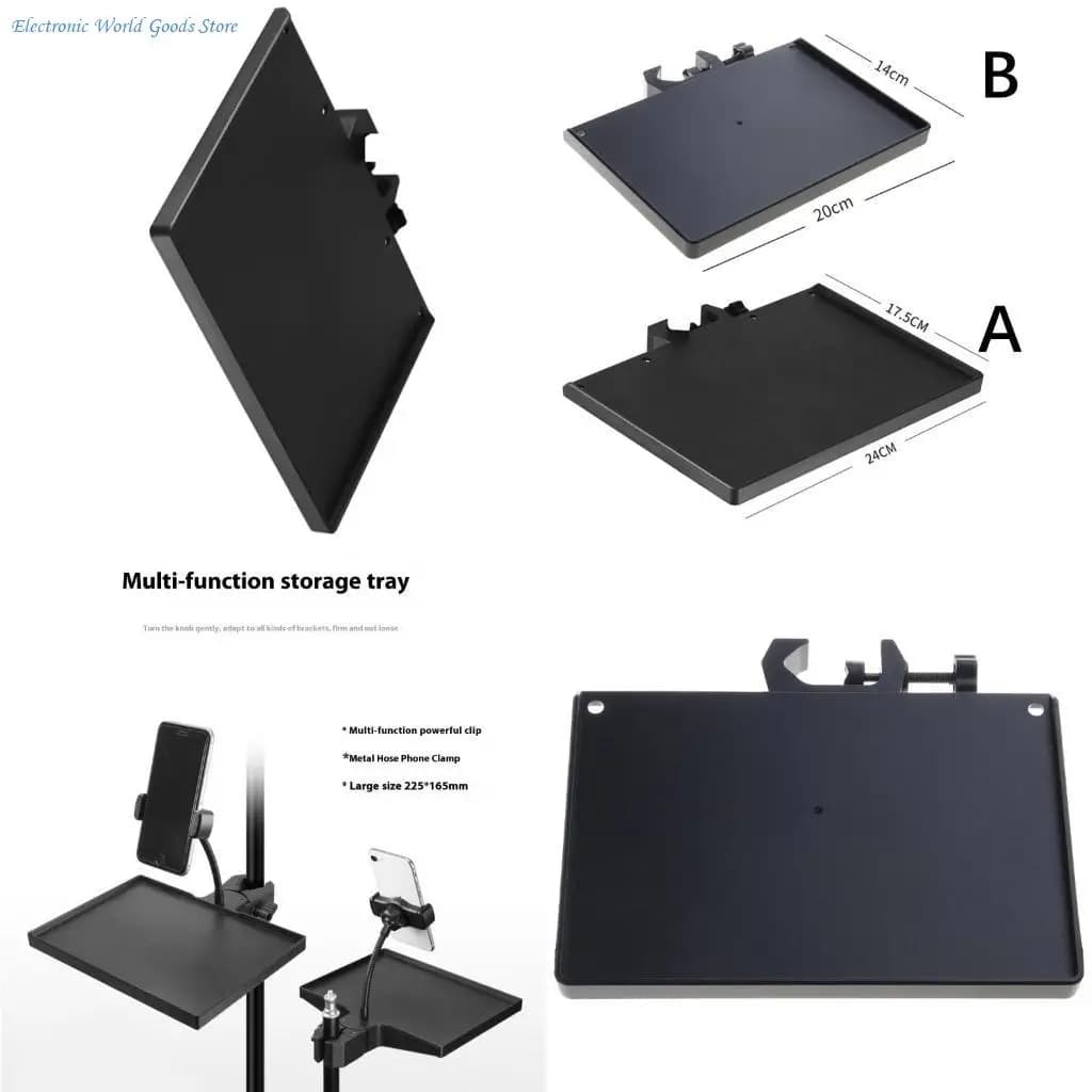 A3PD Supporto per scheda professionale Supporto per microfono Vassoio per scheda da pavimento Accessori per Supporto