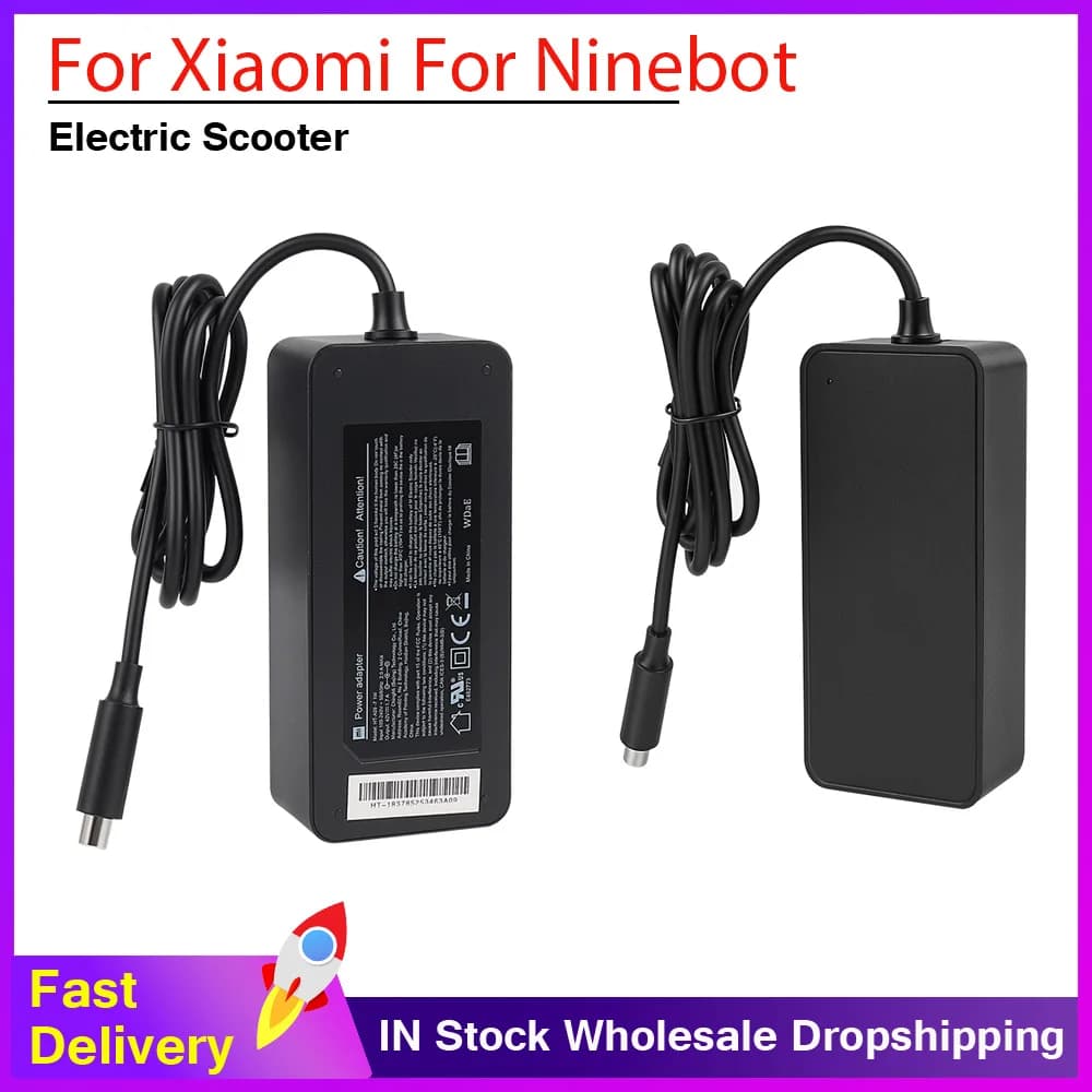 42V 1.7A Charger For Xiaomi M365 Pro Pro2 for Ninebot MAX G30 ES2 F40 E22 F2 Plus for Hiboy S2R Electric Scooter Parts