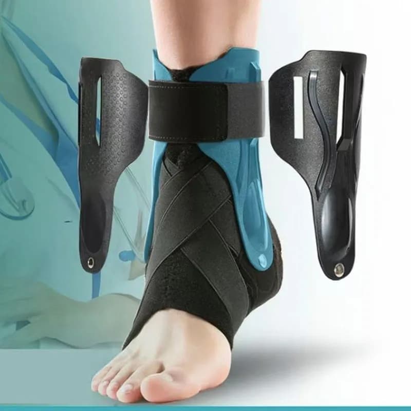 Tutore per caviglia-Staffa Stecca per caviglia Stabilizzatore rigido regolabile per distorsioni Tendinite Supporto post-operatorio/Protezione dagli infortuni