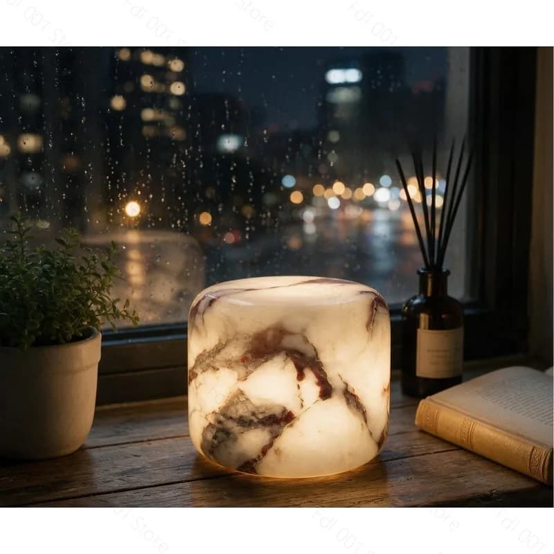Marble Snap Lamp Custom Bedroom Night Light Luxury Creative Desk Lamp Ornament Decorative Ornament
