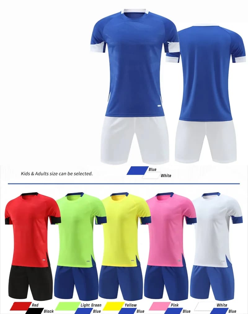 Kids sports football kits wear custom sublimation printed football jersey with fashionable design