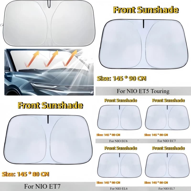 Parasole per Parabrezza Auto, Coperture Protettive per Finestrini Anteriori, Protezione Solare per NIO ET5 ET7 ES6 ES7 EL7 EC6