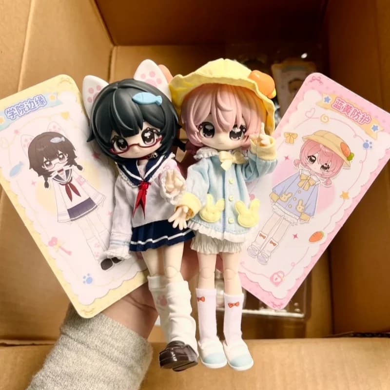 Genuino In Magazzino Porta Scrivo Piccola Chiave Artbook Serie 1/12 Bjd Mjd Cieco Scatola Anime Figurine Articolato Ornamento Bambola