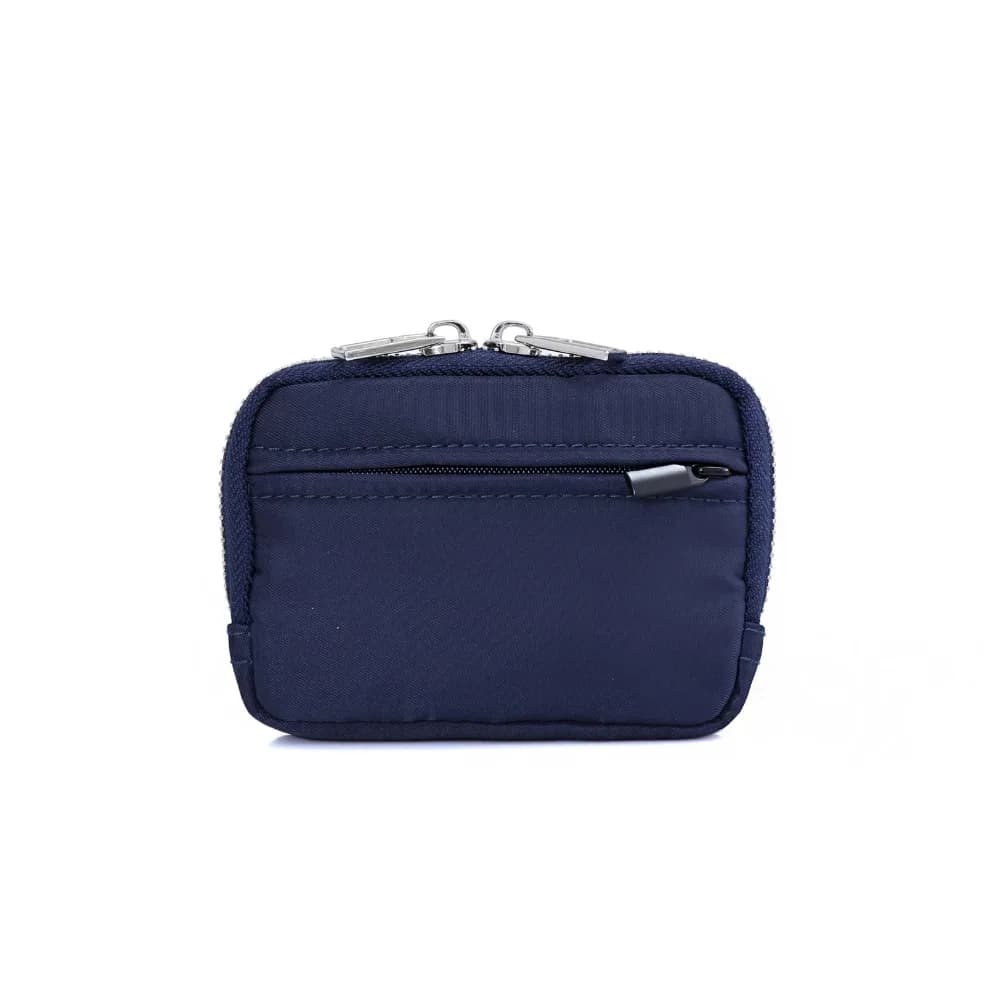 Portable Nylon Coin Purse Card Holder RFID Anti-theft Men Wallet Lightweight Zipper Pouch Mini Earbuds Storage Bag Girls