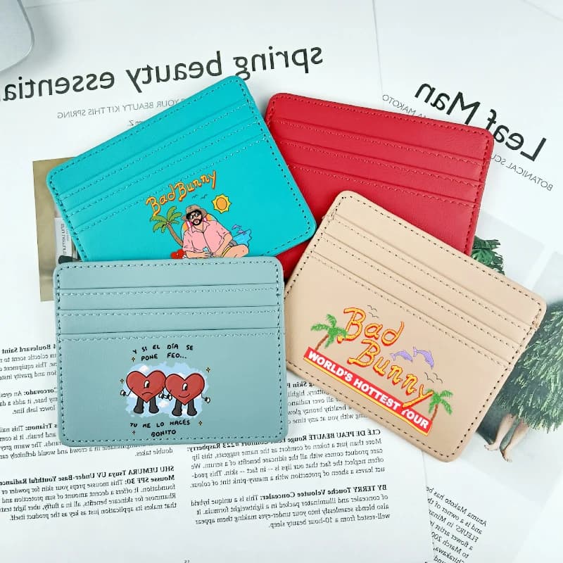 Bad Bunny New Coin Purse Anime Credit Card Holder Passport PU Wallet ID Cards Cover Case Bag Men Woman Birthday Gift NEW