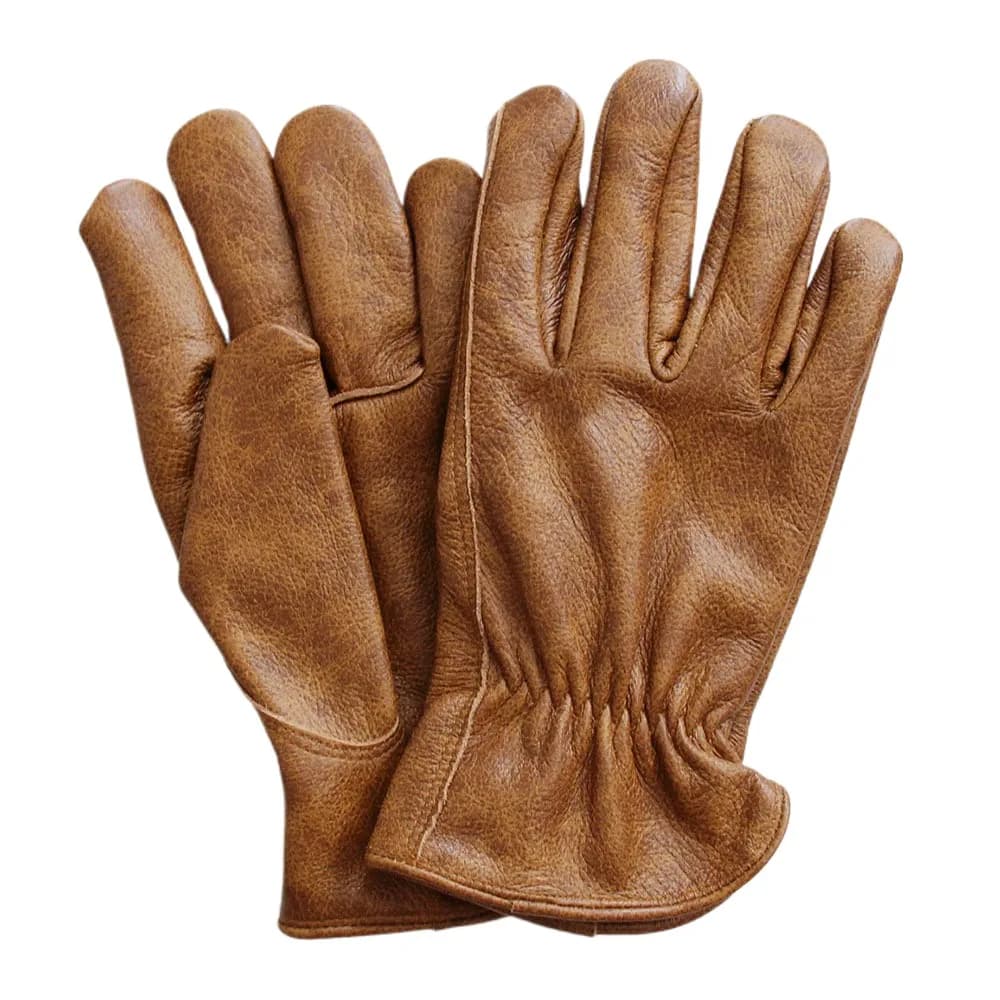Guanti da lavoro per uomo Guanti da lavoro in vera pelle di vacchetta per protezione e sicurezza, guanti da campeggio, guanti da ciclismo, guanti da lavoro per esterni in vera pelle
