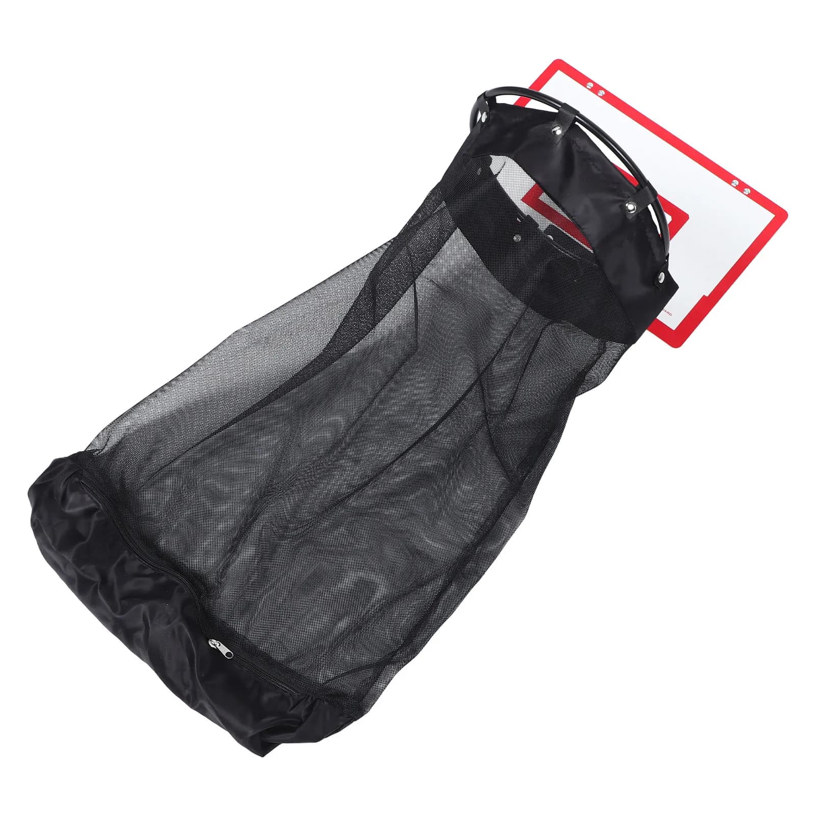 Basketball Laundry Hamper Wooden Backboard Hanging Mesh Bag Over Door Laundry Organizer Men Dirty Clothes Bathroom Towels