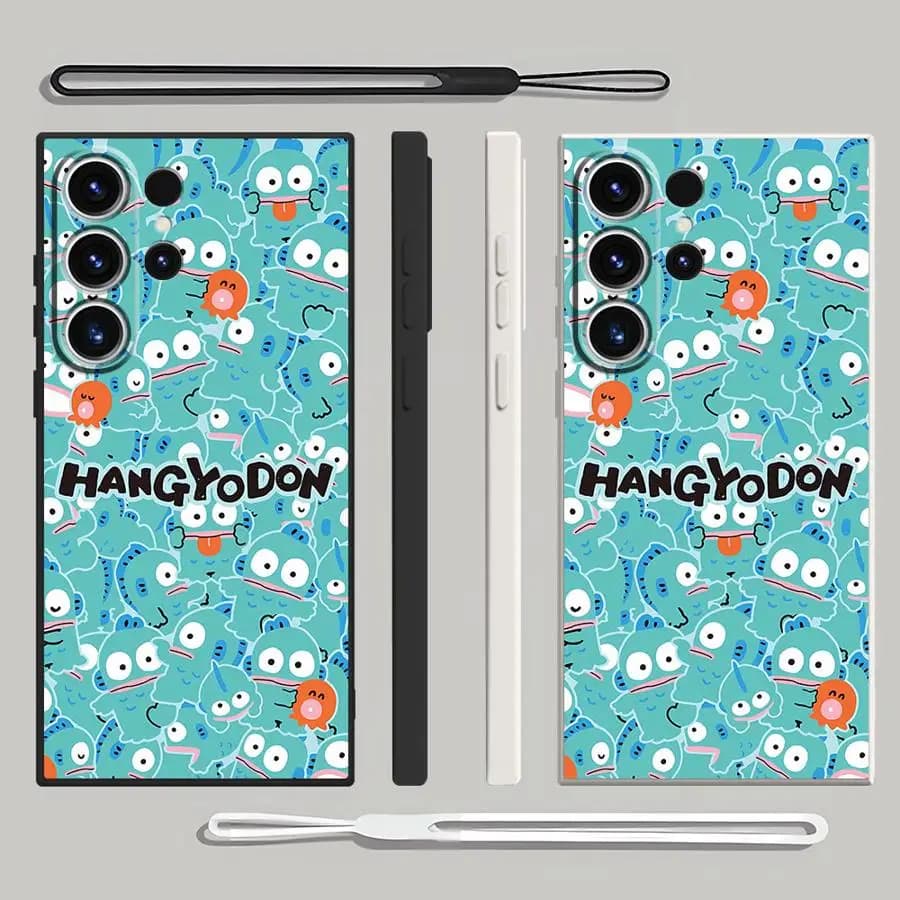 Custodia morbida per Samsung Galaxy S23 S25 Plus S20 FE Nota 20 Ultra S25 S21 S24 S22 Ultra Hangyodon Cartoon