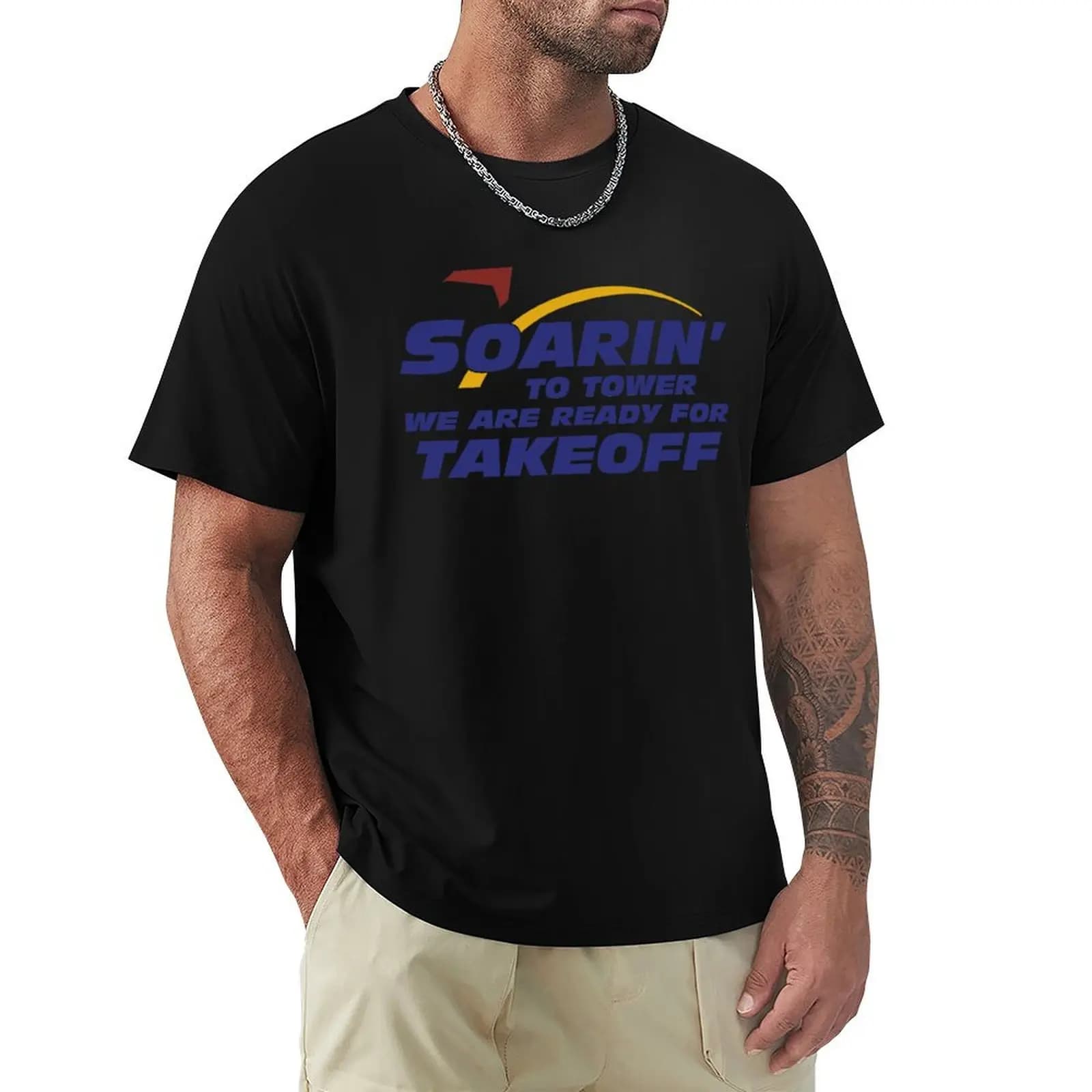 T-shirt Soarin' to Tower con stampa casual a motivi