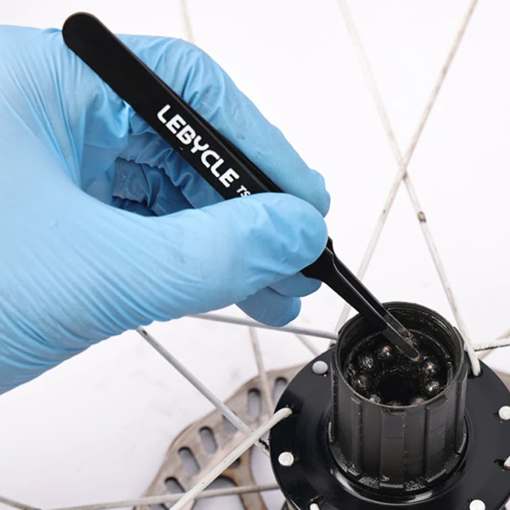 Pinzette per la rimozione di anelli di tenuta per cuscinetti a sfera in acciaio inossidabile, pinzette per la manutenzione di biciclette, accessori di riparazione resistenti all'usura