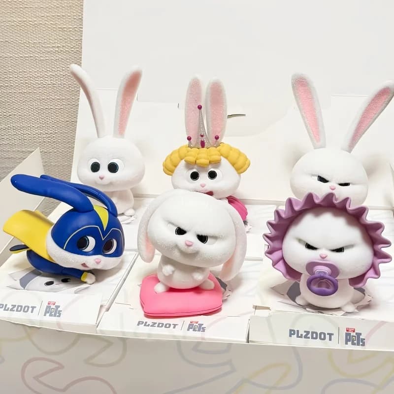 Nuovo originale Plzdot LA VITA SECRETO DELLA PETS Snowball'S Life Series Blind Box Action Figure Animazione Ornamenti periferici Regalo