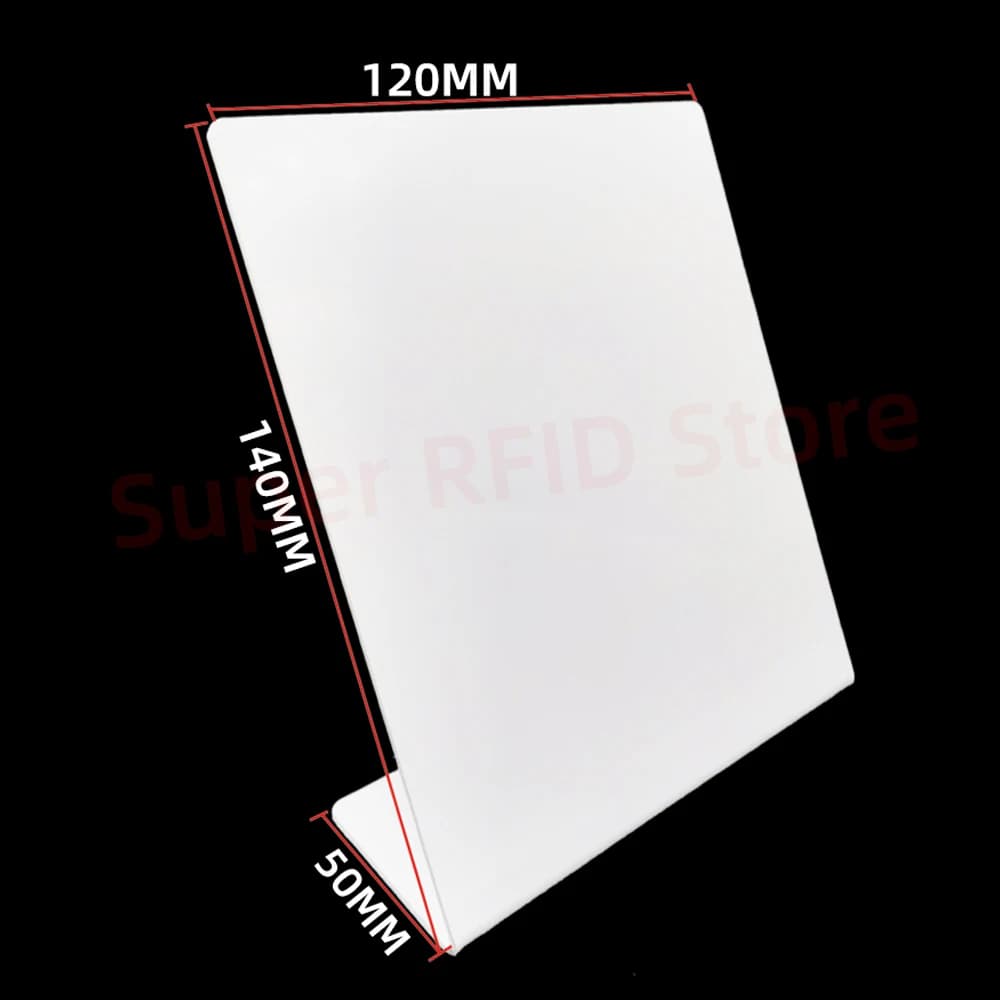 NFC Tap Cards Stand White Customizable 13.56MHz NFC215 Chip 504Bytes Social Media RFID NFC Google Review Stand Display