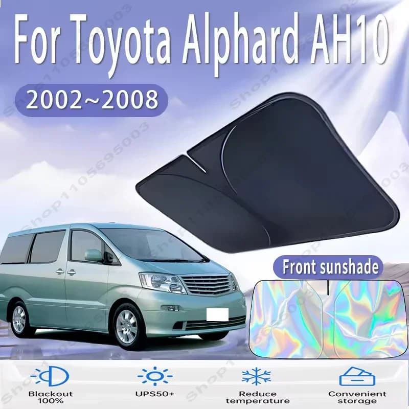 For Toyota Alphard AH10 2002~2008 Car Sun Viso Front Window Windshield Sunshade Heat Insulation Summer Sun UV Protection