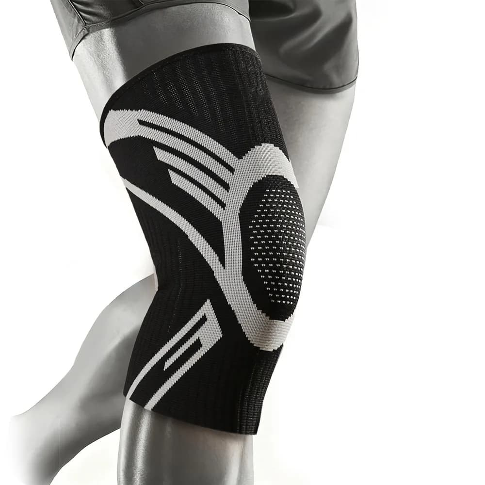 1 pezzo di supporto per ginocchio sportivo con compressione | Ginocchiera Elastica Traspirante in Maglia, con Forte Supporto per Donne e Uomini