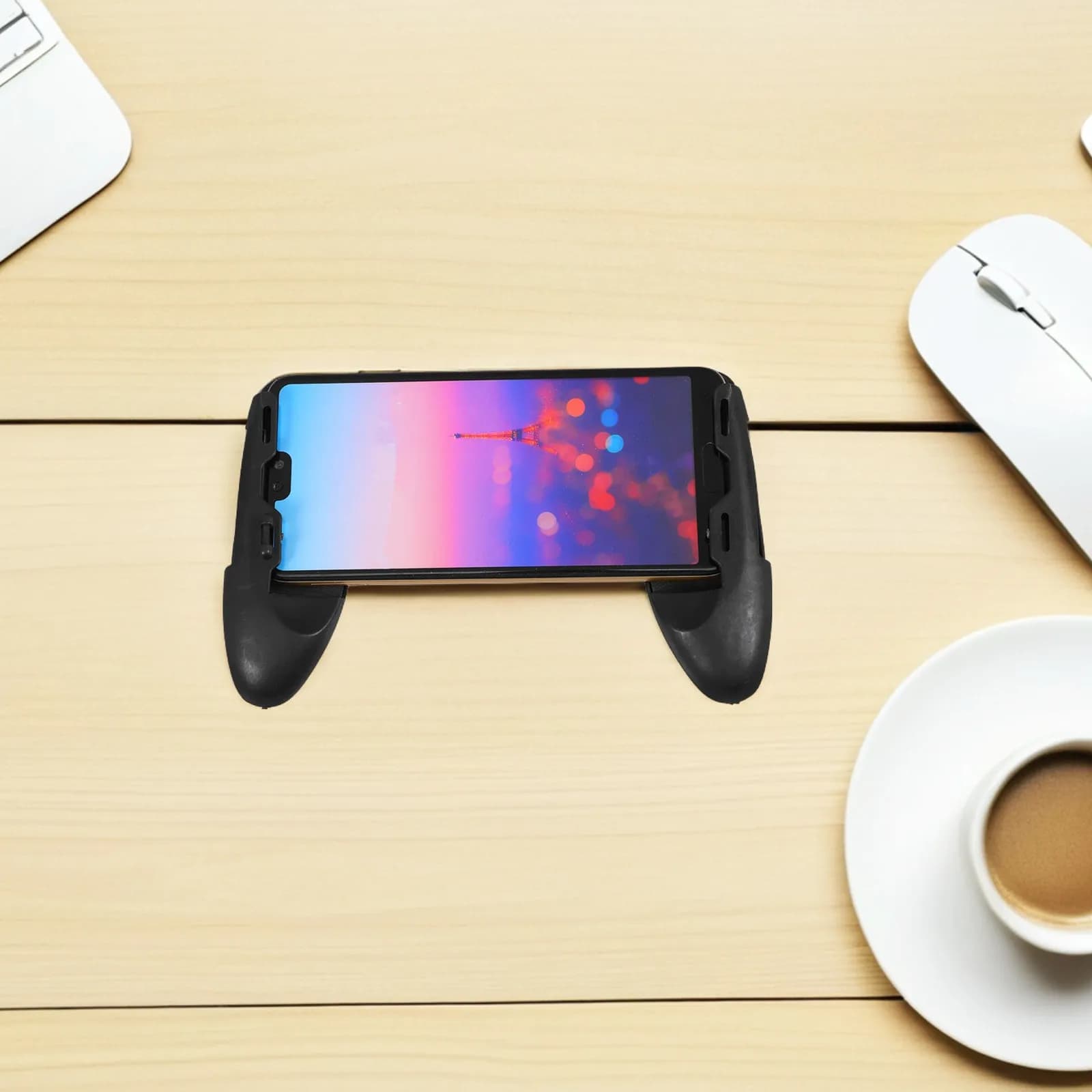 Mobile Gaming Controller 3-in-1 Phone Grip Joystick Trigger Ergonomic Handle for Smartphone Tablet Games Control Precision