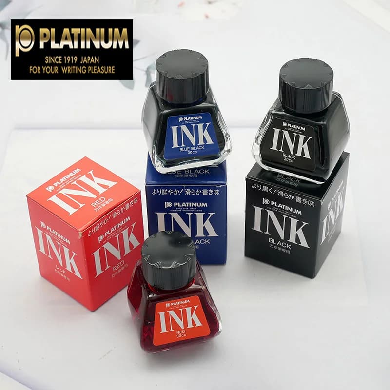 Japanese PLATINUM Platinum Dye Easy to Block Pen Tip Bottled Ink INK Pen Ink