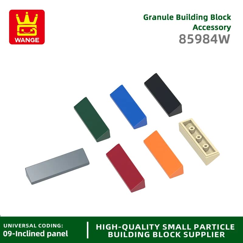 Wange 138 Pz/lotto 85984w 1x4 Pendenza Building Blocks MOC Pannello Inclinato Accessori Compatibile con Il Mattoni Giocattoli Per Bambini Confezione Regalo