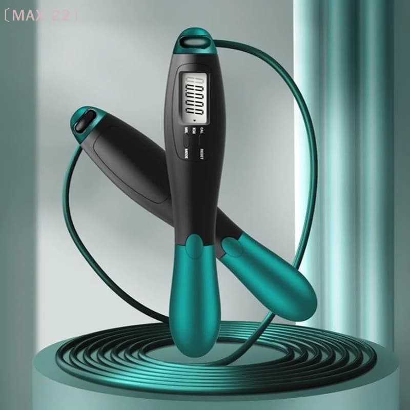 〔MAX-22〕Adjustable Counting Jump Rope Steel Fitness Gym Training Home Sports For Adult Student Exam