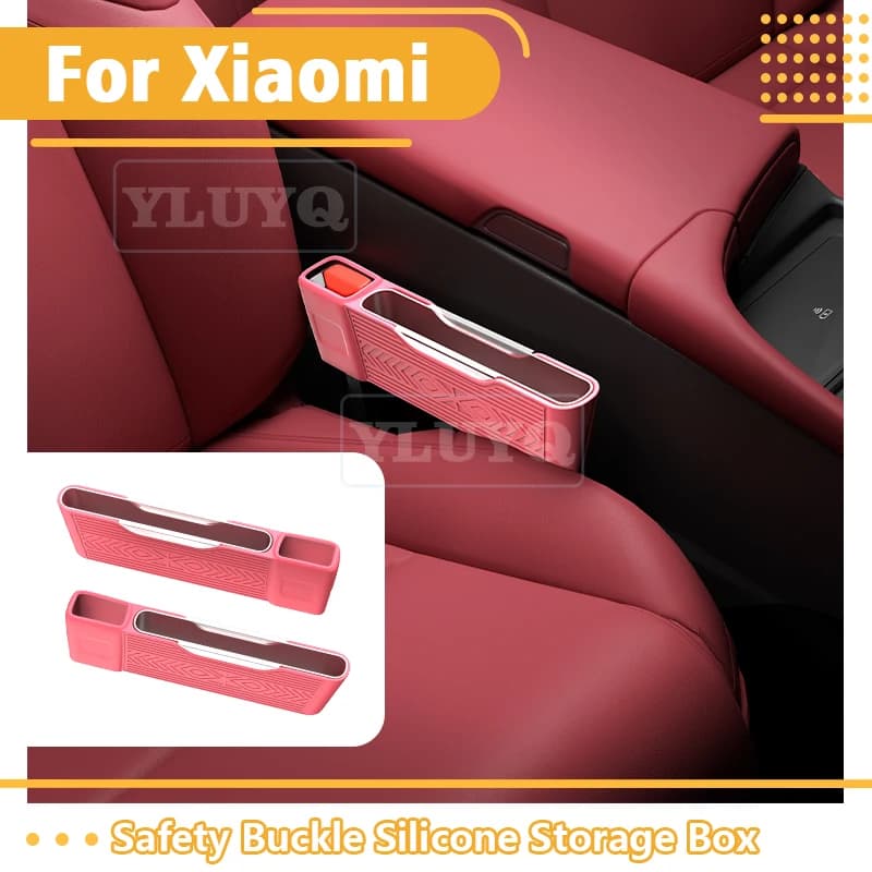 Scatola portaoggetti per cintura di sicurezza Xiaomi SU7 YU7, tappo anti-perdita per spazi tra i sedili, accessori per interni auto