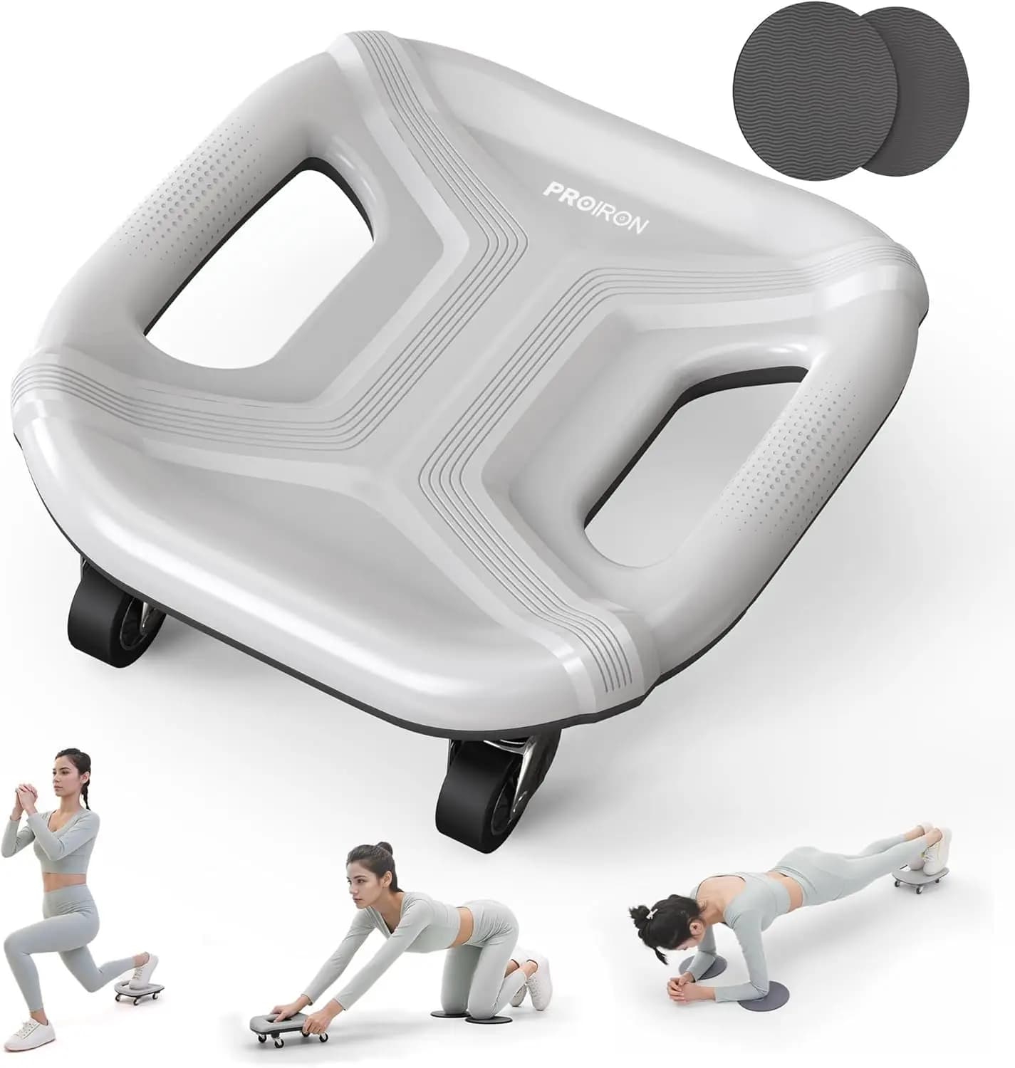 PROIRON Ab Roller with Knee Pads for Abs Workout, Multifunctional Ab Roller Wheel for Abs Workout, Abdominal Roller with Knee Pa