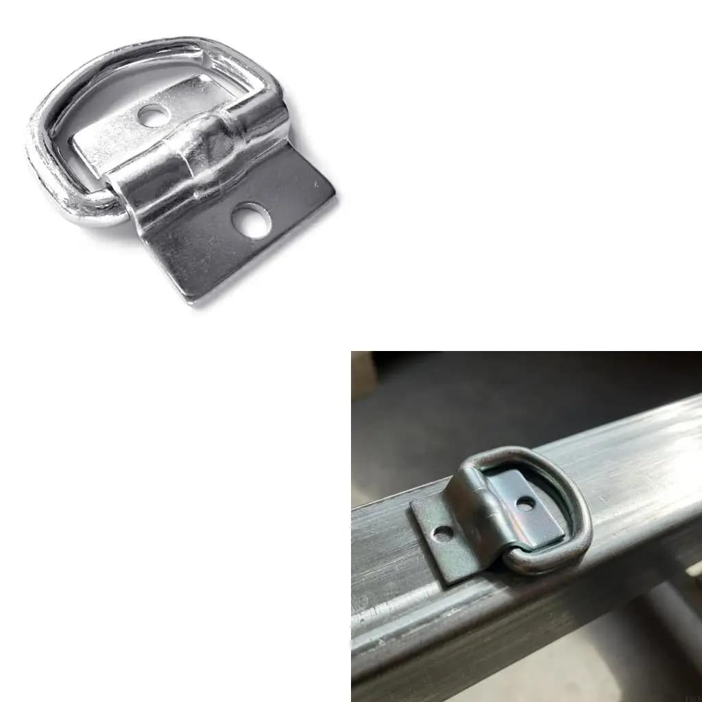 F1CF Metal Lashing Rings Heavy Duty Rings Tie Down Anchors Vehicle Load Restraints for Secure Load Tying in Trailers & Boats