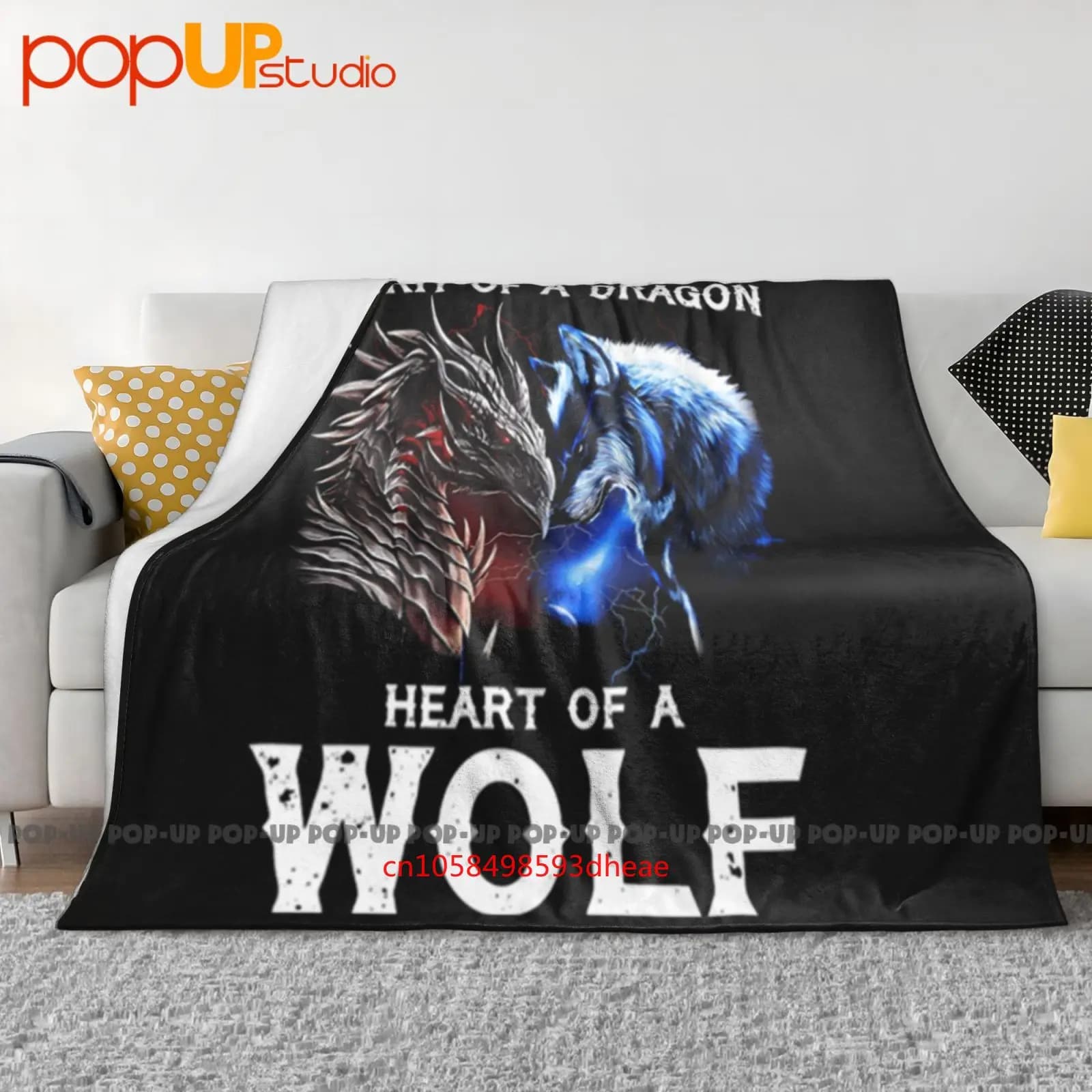 Spirit Of A Dragon Heart Wolf Ultra-Soft Blanket Quilt Winter Sofa Cover Bed Covers