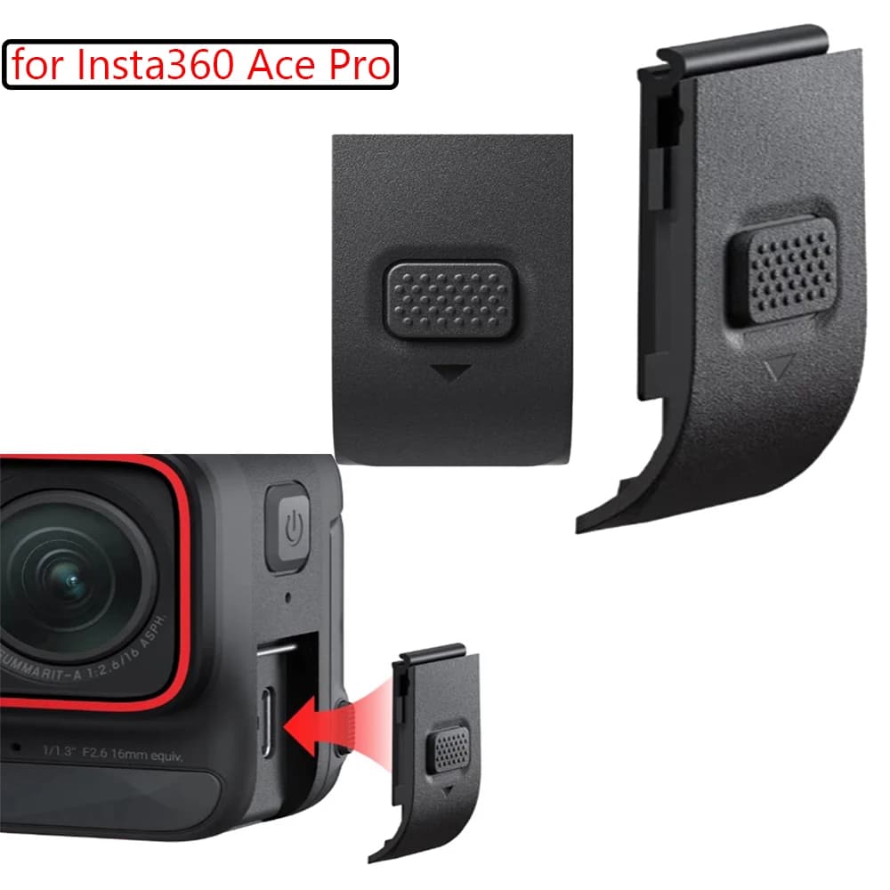 USB Protective Cover Protect Case Port Slot Repelling Water Guard Side Cover Door Frame Camera Accessory for Insta360 Ace Pro