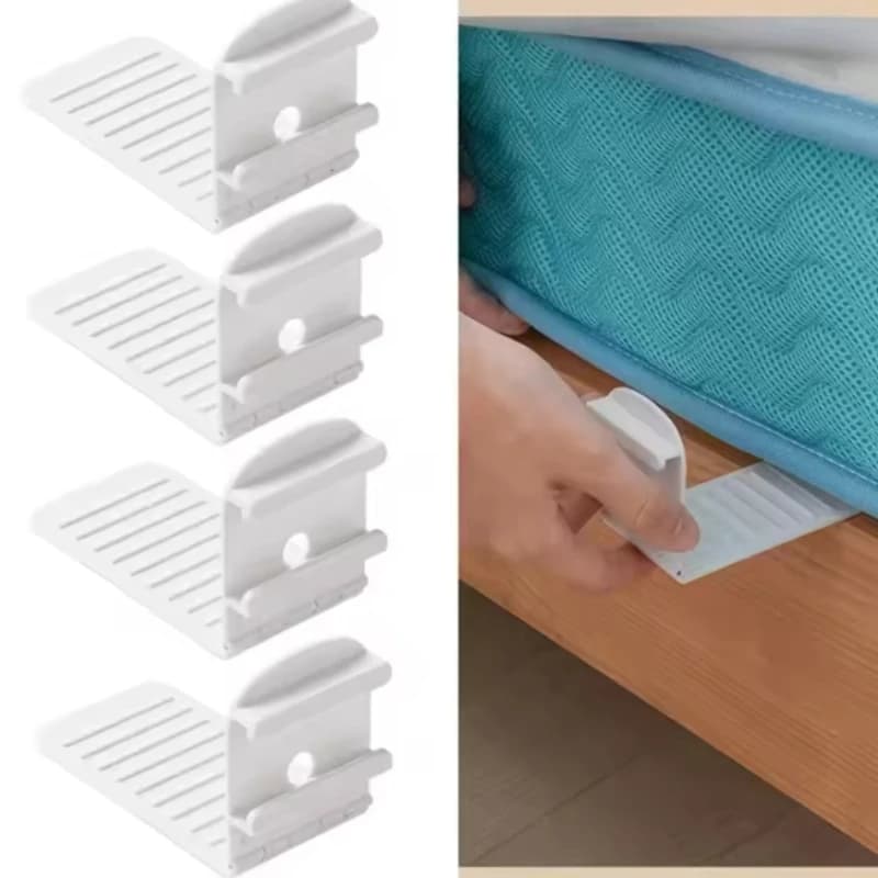 Multi-Functional 4Pcs Bed Corner Sheet Clips Home Anti-Shift Bed Cover Fixing Clip Non Slip Invisible Sheet Fasteners Holders