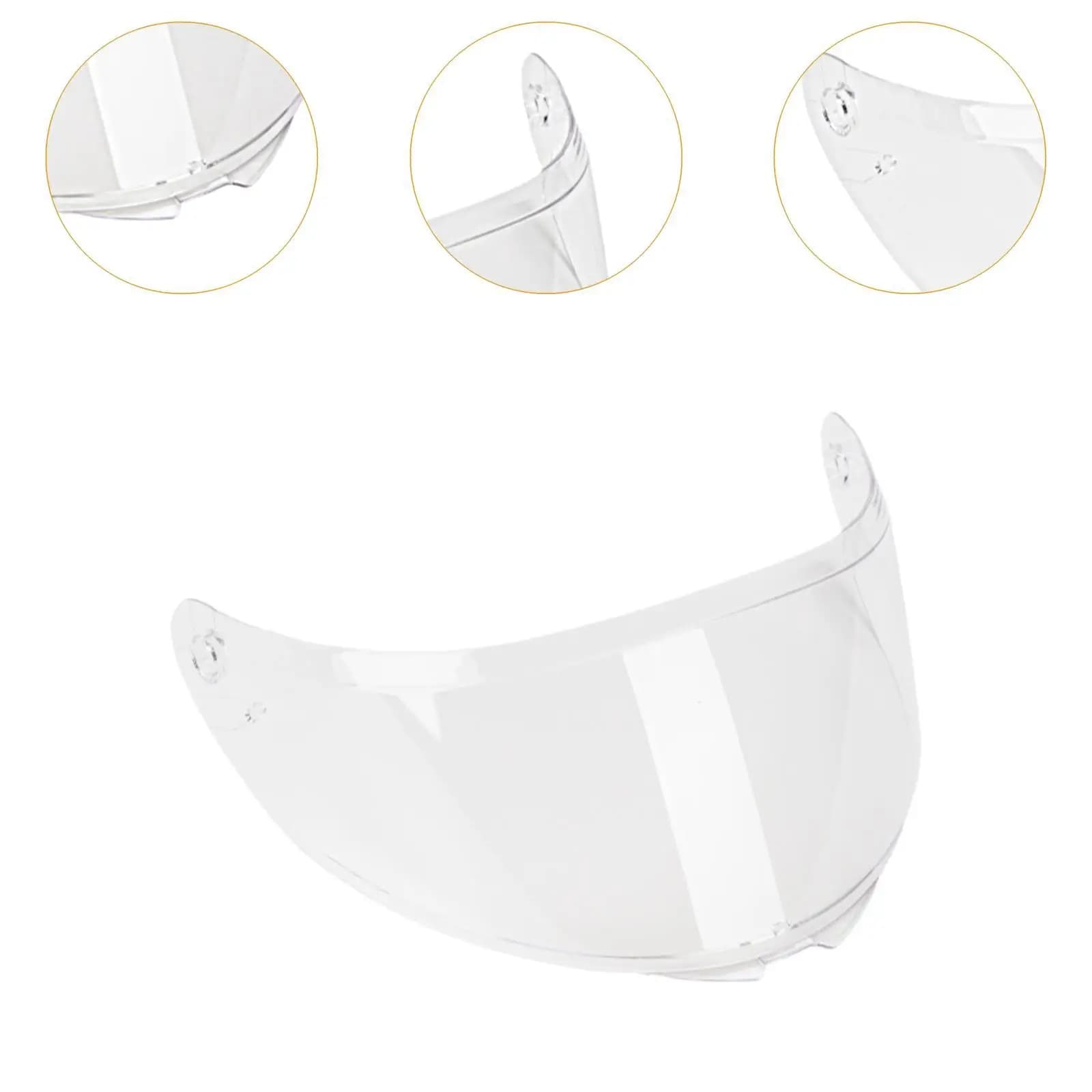 Visiera di ricambio per casco, antivento, antiappannamento, facile da installare, per moto