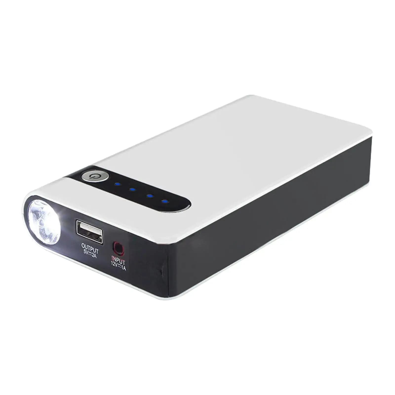 Avviatore di Emergenza Portatile per Auto da 8000mAh con Torcia LED e Power Bank per Elettronica Auto