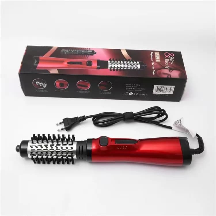 Air Styler Warm with 3 Levels of Heating, Negative Ion Rotating Brush for Straightening and curling Hair