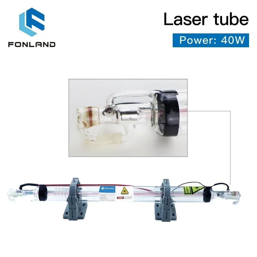 Fonland 40W Co2 Laser Tube Length 700MM Glass Laser Lamp for Laser Engraving Machine Co2 Series K40 Damaged Warranty