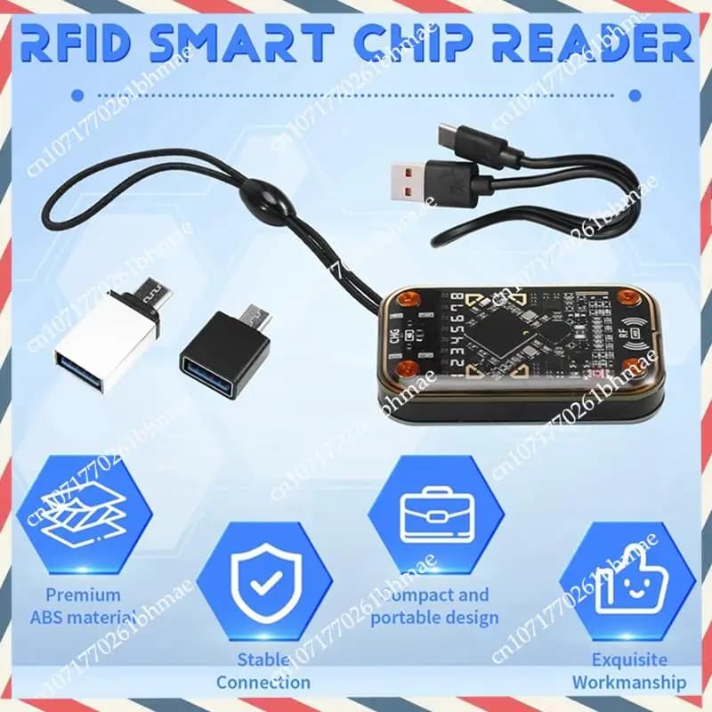 -A21Z Emulatore di carte ultra intelligenti Chameleon + 2XCUID/T5577 Portachiavi Lettore di chip intelligente RFID compatibile con la scrittore di lettura NFC
