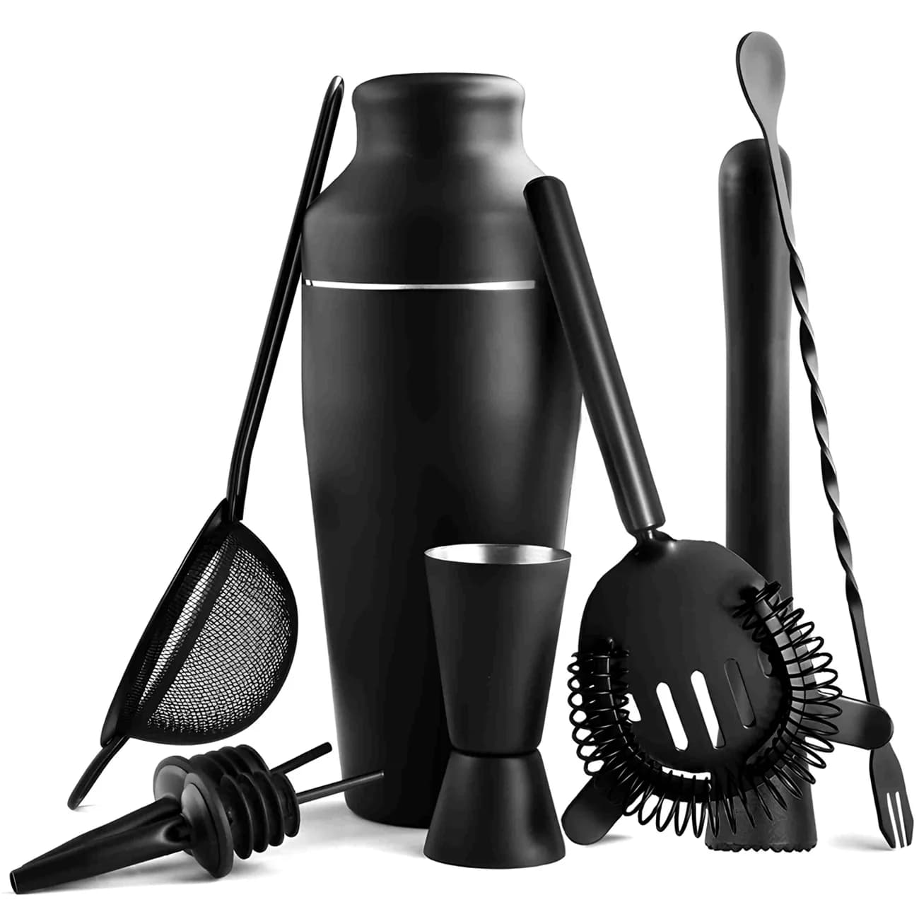 Professional Cocktail Shaker Set Bartender Bar Tools Drink Making Set Home Beverage Bar Mixing Set for Home Use