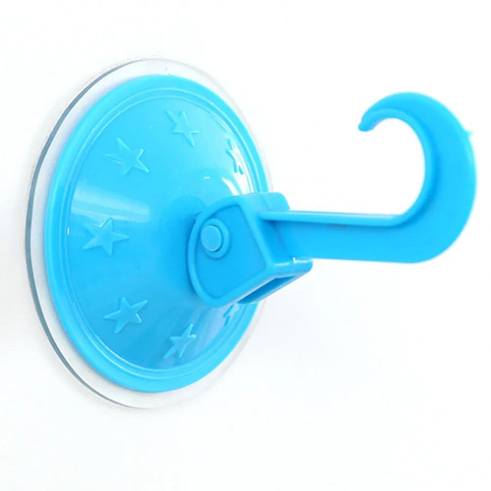 Set di 6 Ganci a Ventosa Resistenti, Rotazione a 180 Gradi, Forte Adesione, Appendiabiti Rimovibile per Bagno, Cucina, Doccia
