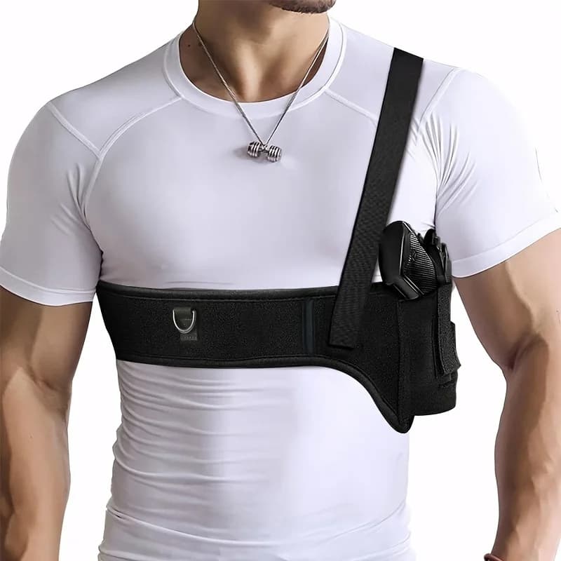 Quick Pull shoulder strap, abdominal belt mesh for universal man/woman transport, 9 mm fit, compact, G series, LCP, LC9, S