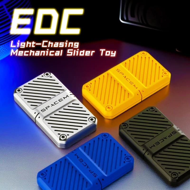 Giocattolo con cursore magnetico con moneta tattile - Spinner EDC Push Fidget per alleviare lo stress, ADHD e messa a fuoco - Regalo divertente e rilassante per bambini e adulti
