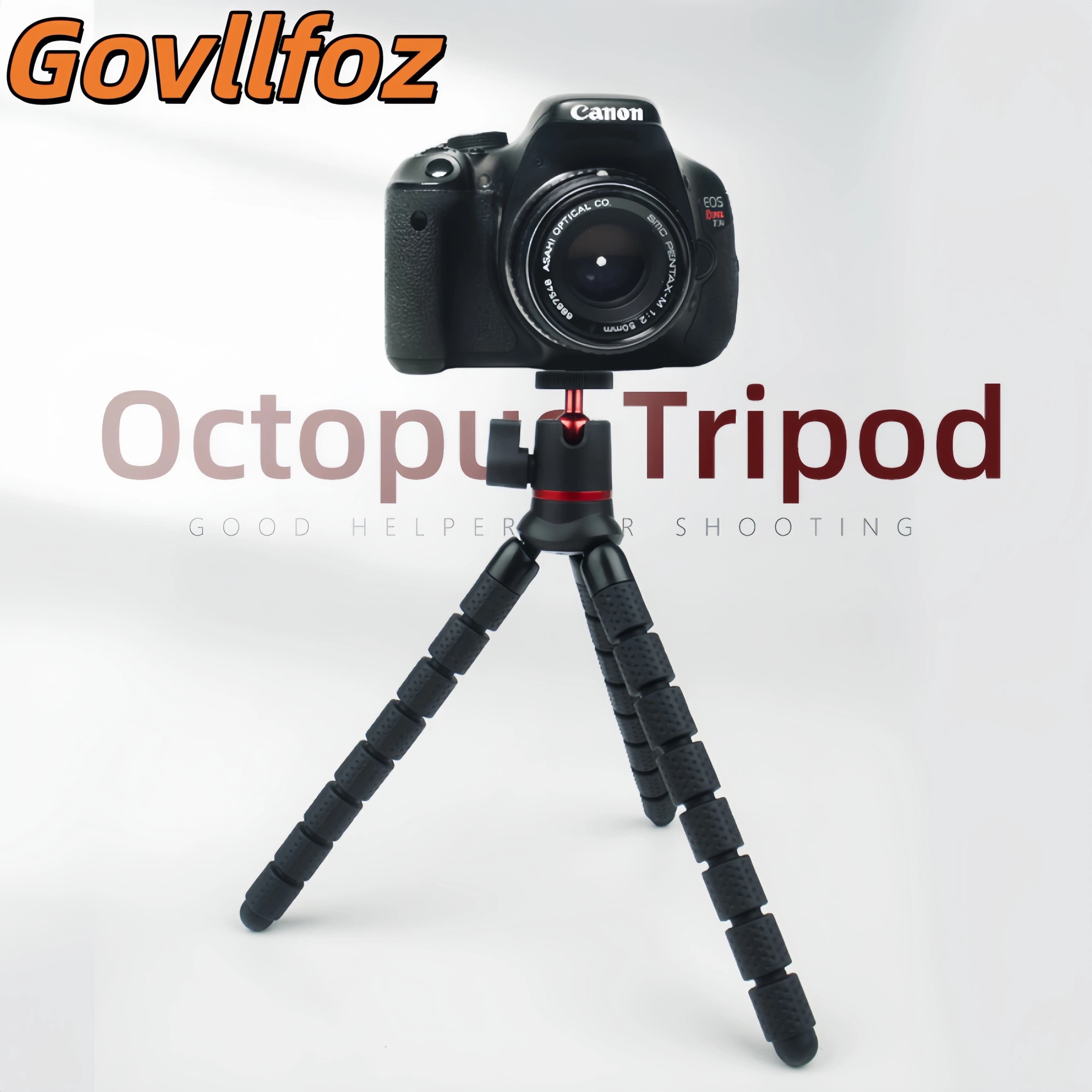 NUOVO Mini Treppiede Flessibile Portatile a Forma di Polpo, Supporto per Telefono e Fotocamera, Clip per Smartphone
