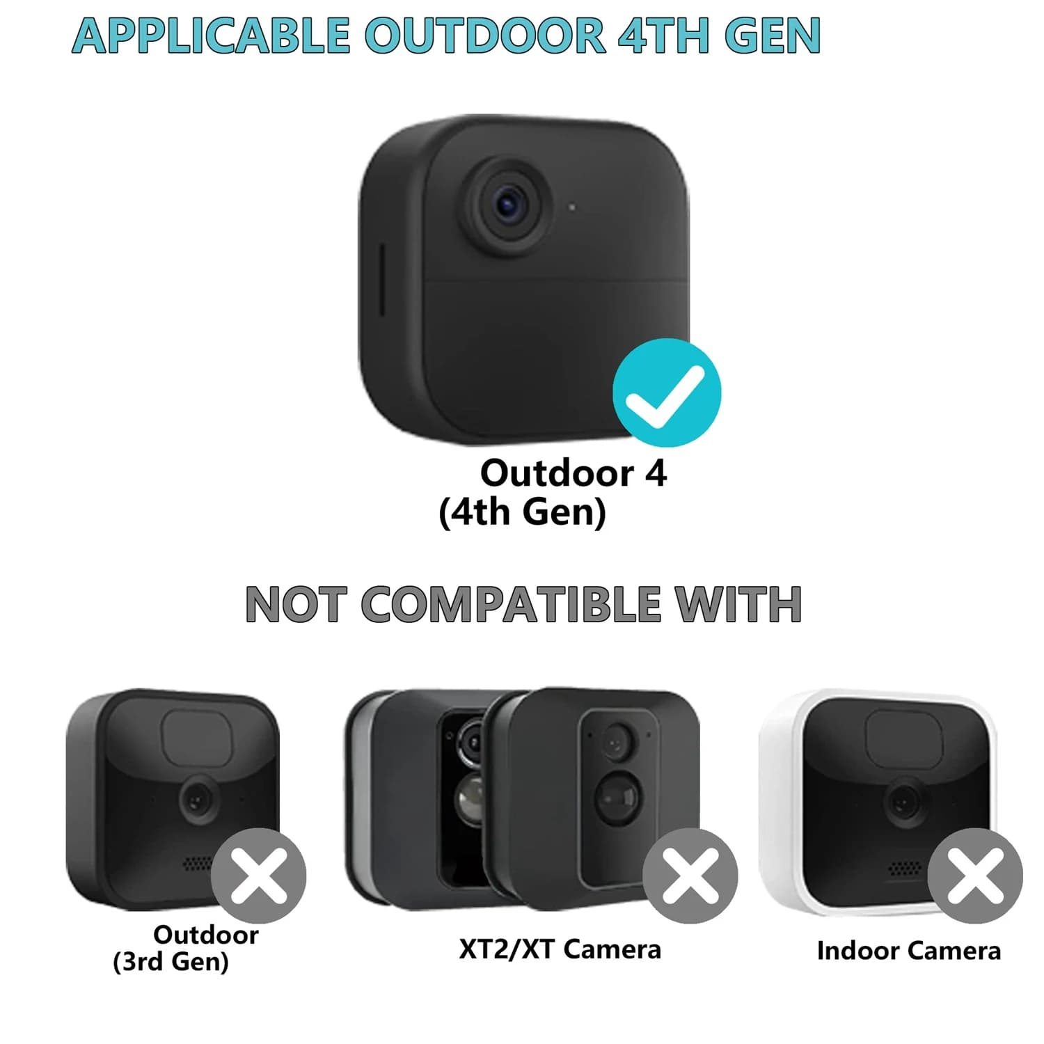 A29F-Coperchio protettivo per monitoraggio cavo di ricarica esteso per fotocamera per Blink Outdoor 4 spina americana