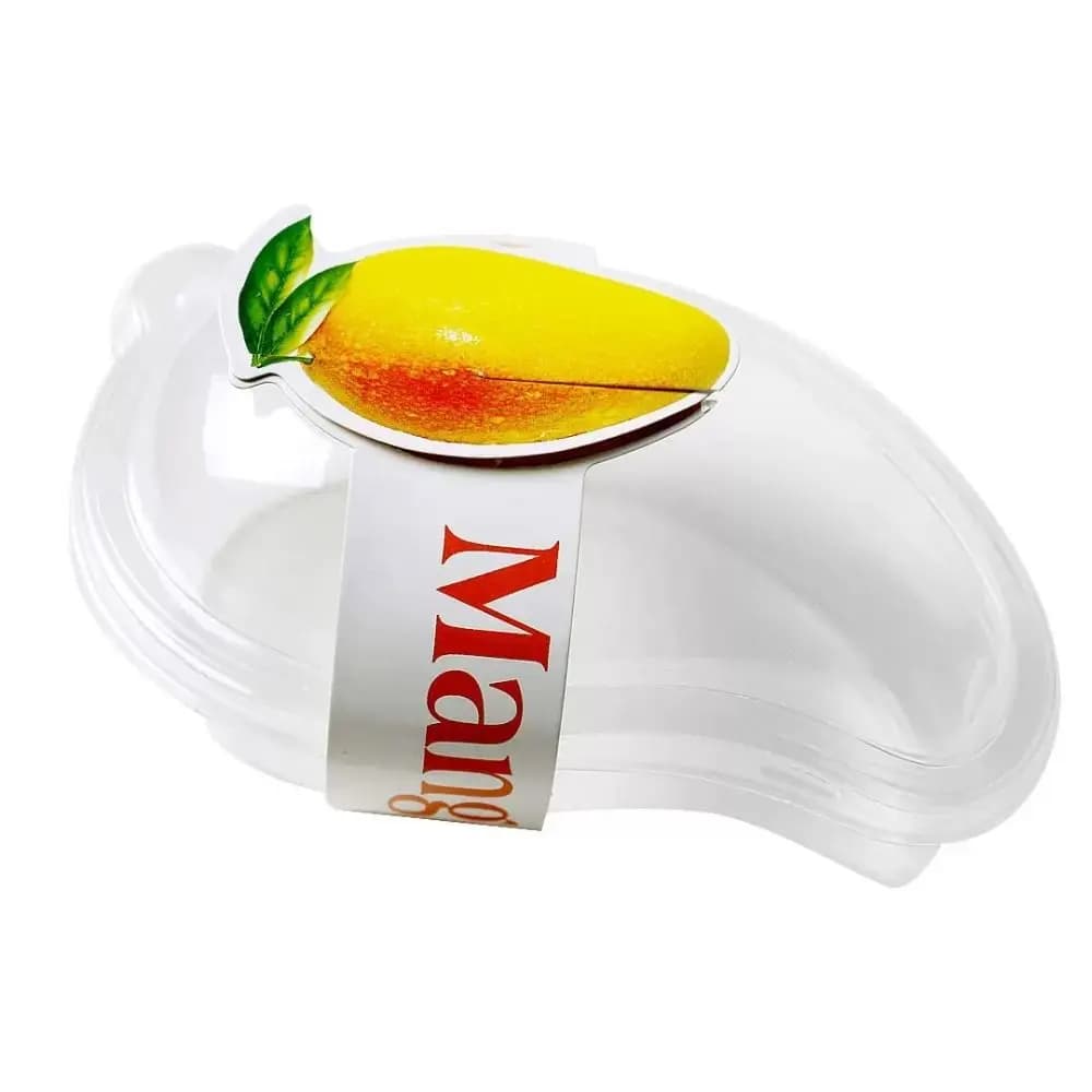 50pcs Transparent Mango Shaped Cake Box With Lid Large Capacity Baking Packaging Box Food Grade Plastic Mango Shape