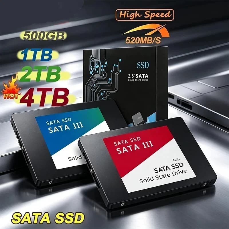 Solid State Disk SSD High Speed 500G 1TB 2TB Internal HDD Hard Drive Sata3 2.5 Inch For Laptop Microcomputer Desktop