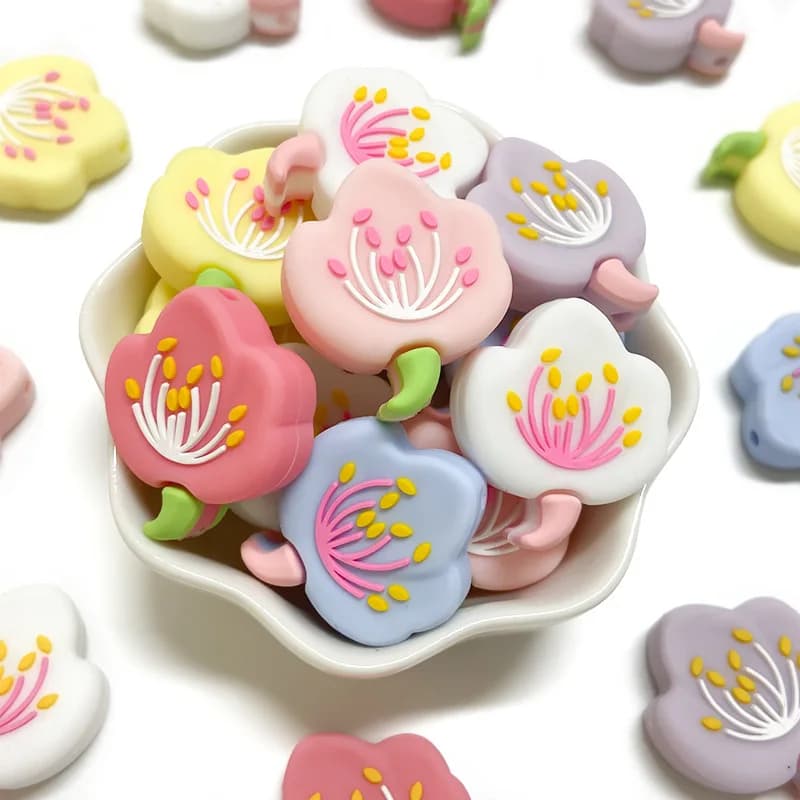 20/50pcs New Silicone Beads Focal BPA Free Food Grade Silicone Teether Beads Wholesale DIY Pacifier Chain Jewelry Accessorie
